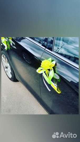 Свадебные украшения на машину