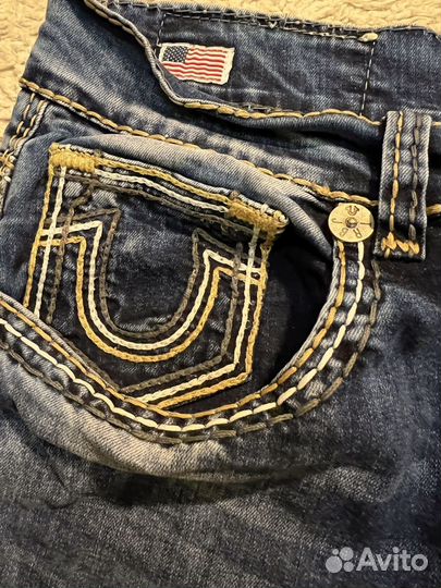 Джинсы true religion широкие