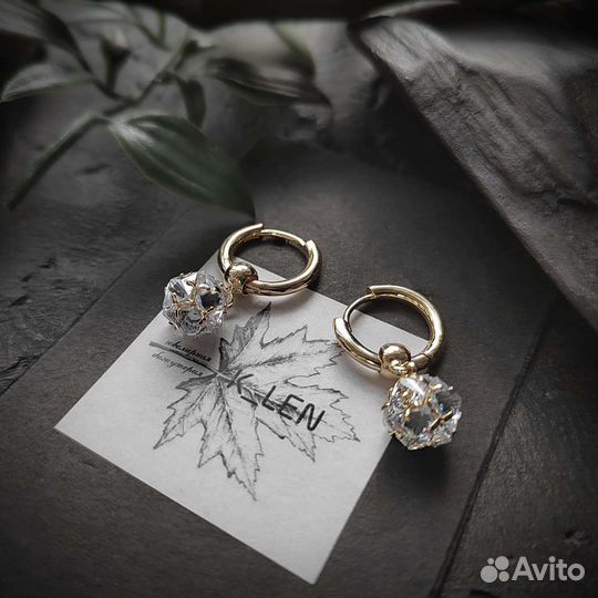 Серьги новые дизайнерские