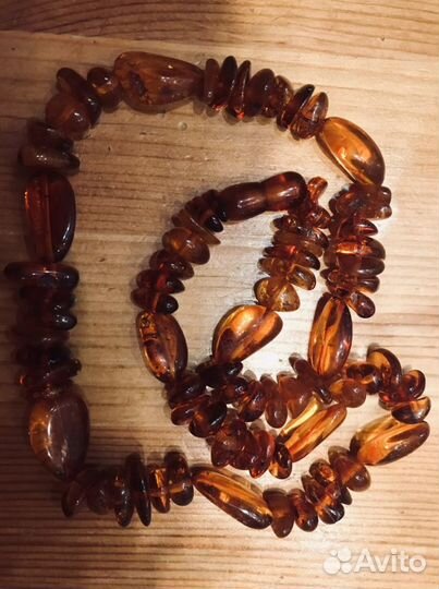 Бусы натуральный янтарь СССР