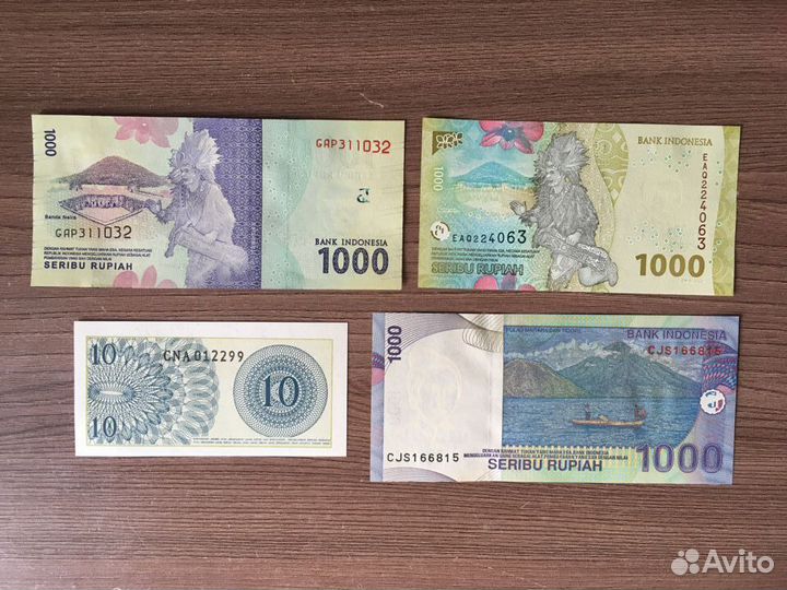 Банкноты Бангладеш, Индонезия, Монголия, Молдавия