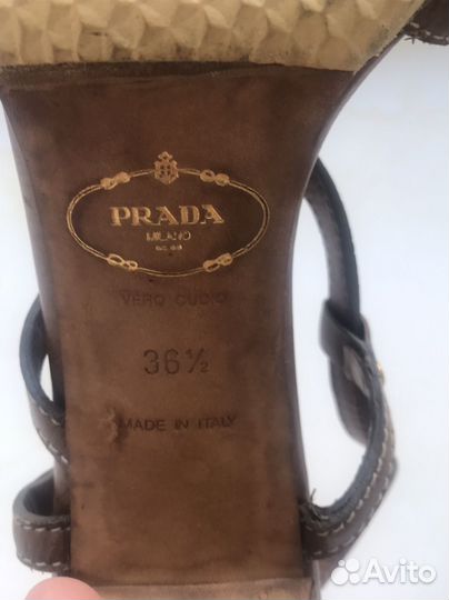 Босоножки Prada 36,7