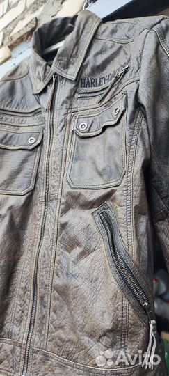 Мотокуртка кожаная мужская 50 размер