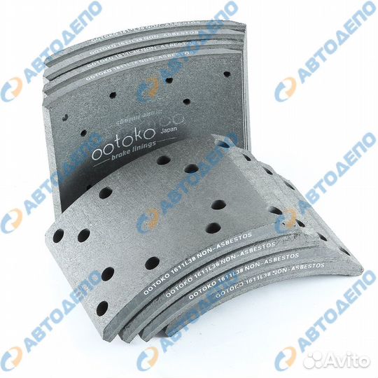 Тормозные накладки, передние hino 700 хино