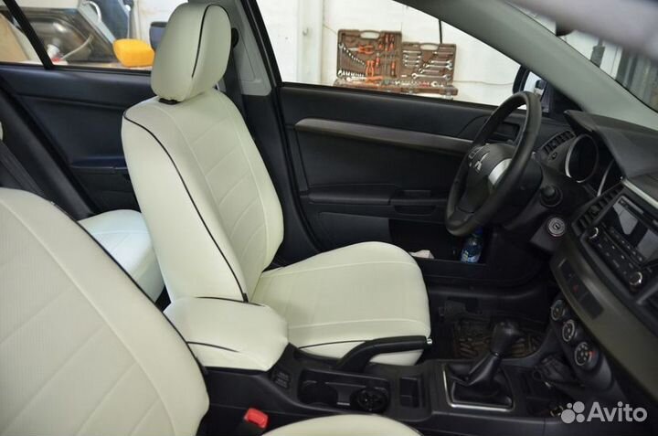 Чехлы Экокожа на Mitsubishi Lancer 10 от Автопилот