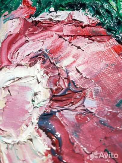 Картина маслом на холсте цветы розы