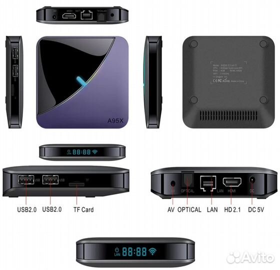 Android TV box A95x f3 Air ll, (4-32Gb) Android 11