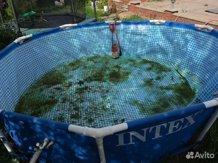 Каркасный бассейн intex круглый 5м3 б/у