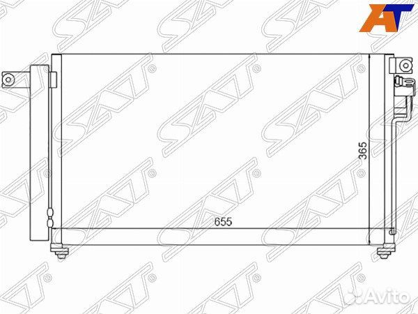 Радиатор кондиционера KIA RIO, KIA RIO 05-10