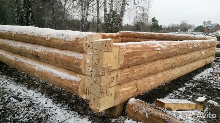 Сруб из пихты 3 * 4 * 2,3