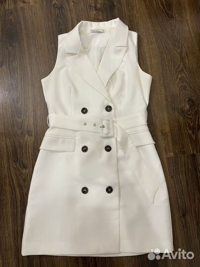 Платье пиджак белое