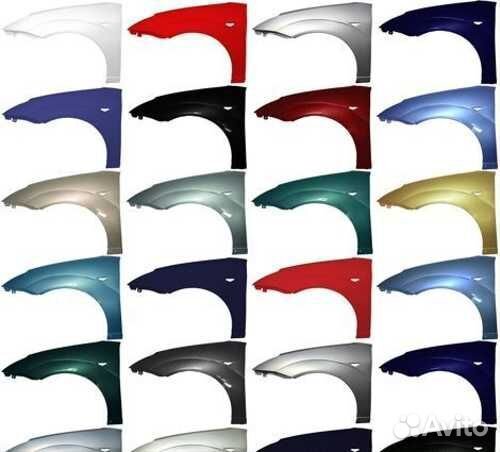 Крылья для Ford Focus 2 окрашенные в цвет