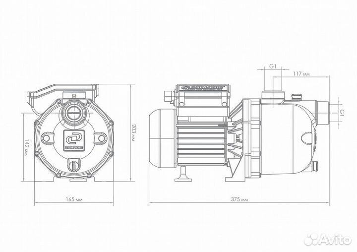 Насос повышения давления Джилекс Джамбо 60/35 П