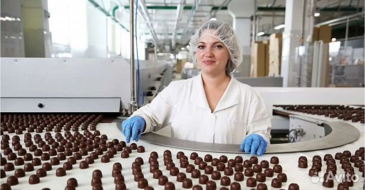 Фасовщица упаковщица шоколада Вахта с питанием