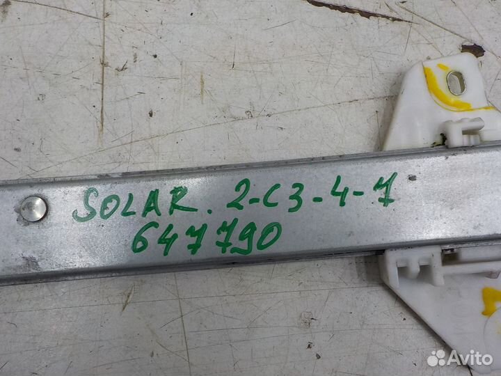 Стеклоподъемник Hyundai Solaris 2010