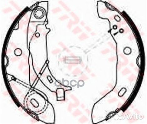 Колодки тормозные барабанные задн MB: W168 1,4