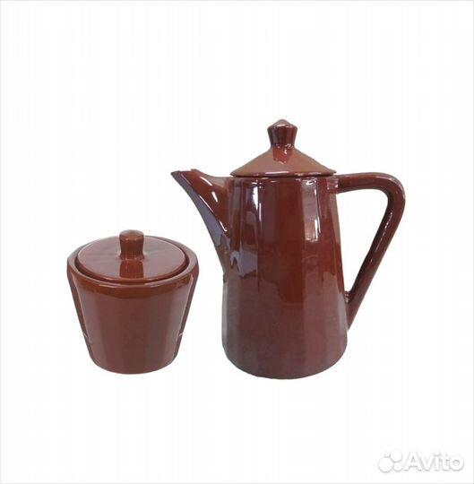 Кофейник и сахарница в стиле СССР