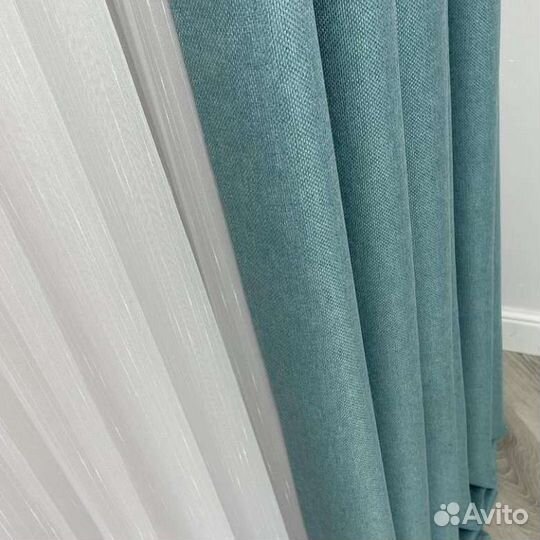 Шторы блэк-аут рогожка готовые