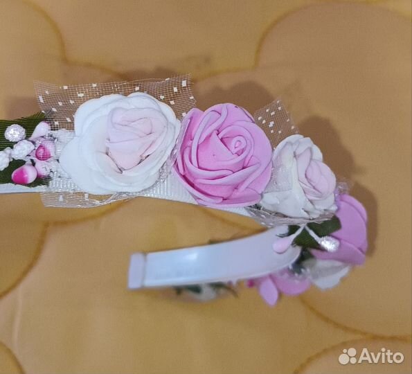 Ободок с цветами