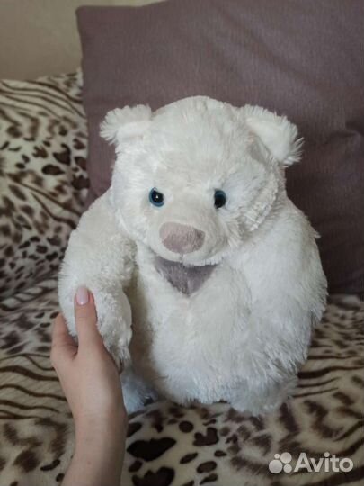 Мягкая игрушка белый медведь подарок