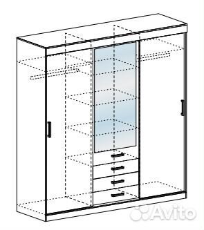 Шкаф-купе Лидер 3