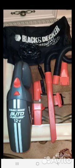 Автомобильный пылесос black decker