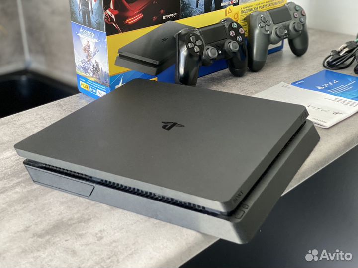 Sony Playstation 4 Slim много игр + 2 гейпада FC24