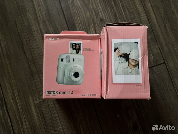 Instax mini 12 (мятая упаковка) фиолет/голуб/мятн