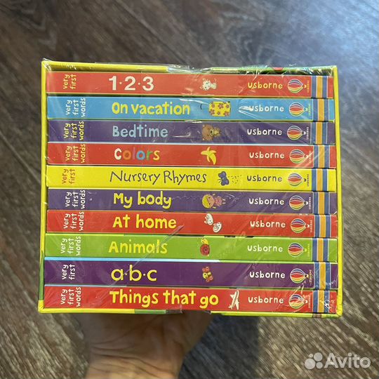 Usborne Very First Words. Новый Куб с 10 книгами