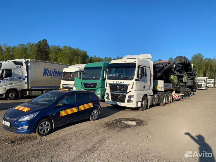 Сопровождение негабарита, прикрытие