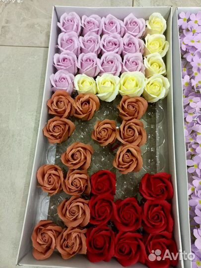 Набор для создания букетов из мыльных роз