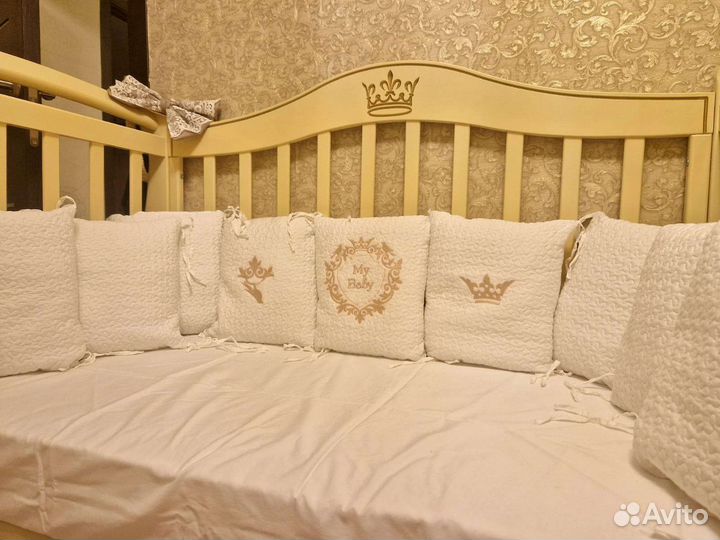 Бортики в детскую кроватку бу