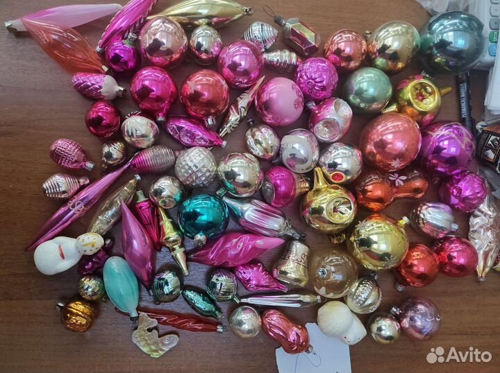 Елочные игрушки СССР Много