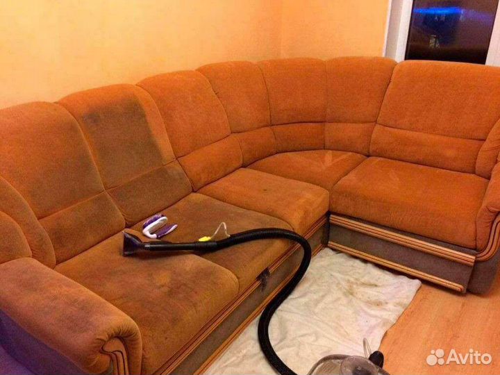 Чистка мягкой мебели, пледов. Ковров