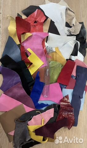 Обрезки натуральной кожи