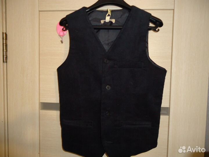 Костюм вельветовый брюки + жилет 134см PlayToday