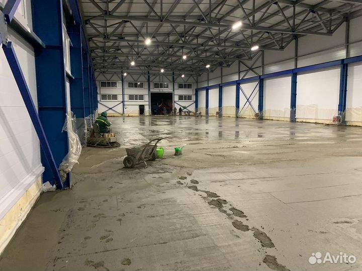 Промышленные полы. Бетонные полы с топпингом