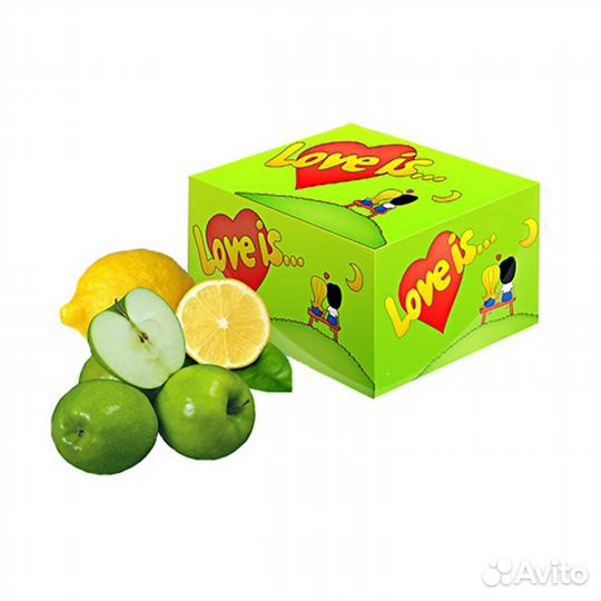 Жвачка Love is со вкусом Яблоко-Лимон