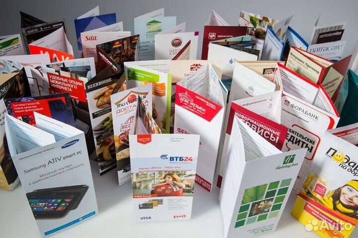 Печать визиток, листовок. Услуги типографии