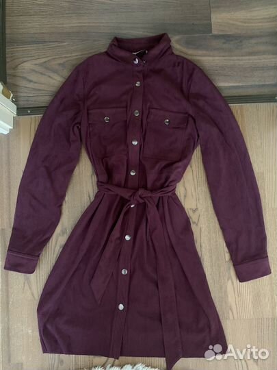 Платье женское велюровое 44