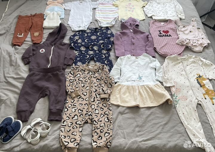 Детские вещи 80-86 пакетом для девочки