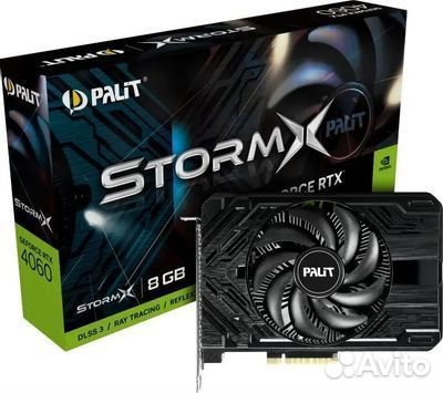Видеокарта Palit nvidia RTX4060 stormx 8гб