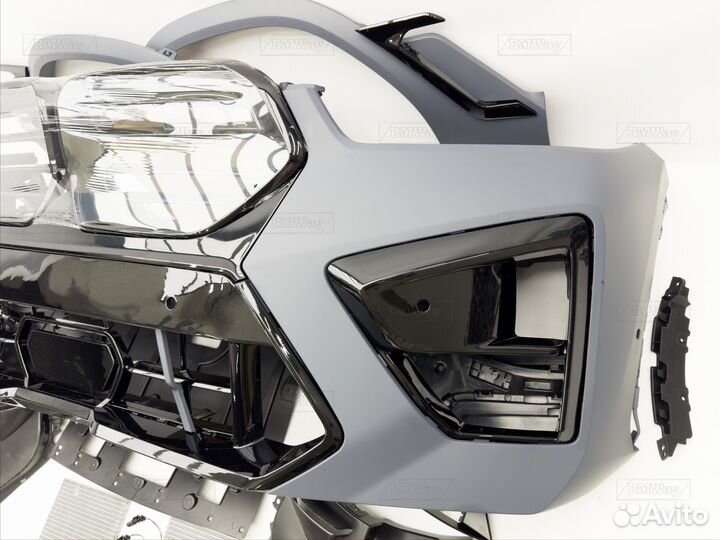 Передний бампер BMW X6M G06 рестайлинг