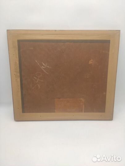 Картина антикварная натюрморт с фруктами акварель