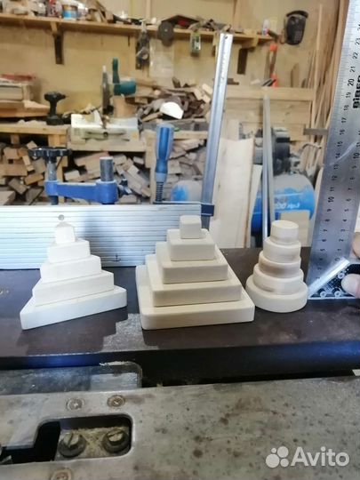 Детская деревянная пирамидка игрушка