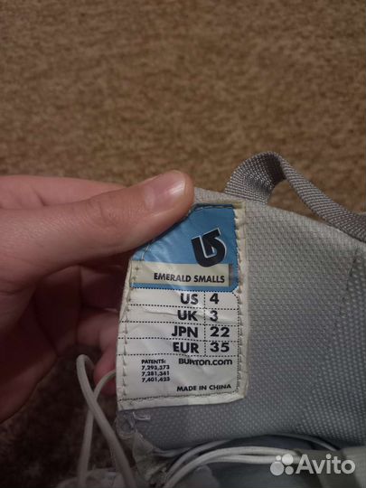 Детские ботинки для сноуборда Burton