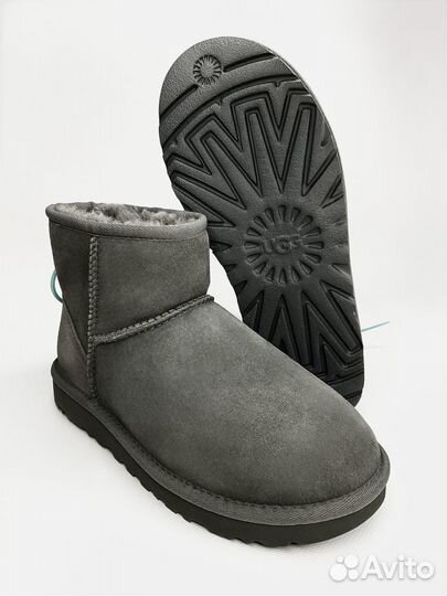 Ugg classic ultra mini grey оригинал