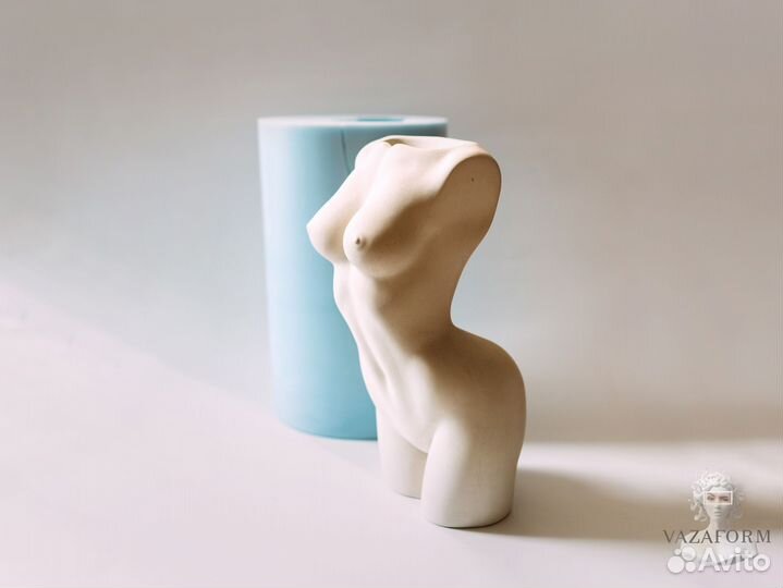 Силиконовая форма для гипса Женский торс