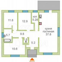 Дом 106 м² на участке 7 сот.