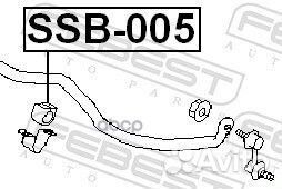 Втулка стабилизатора перед прав/лев SSB005